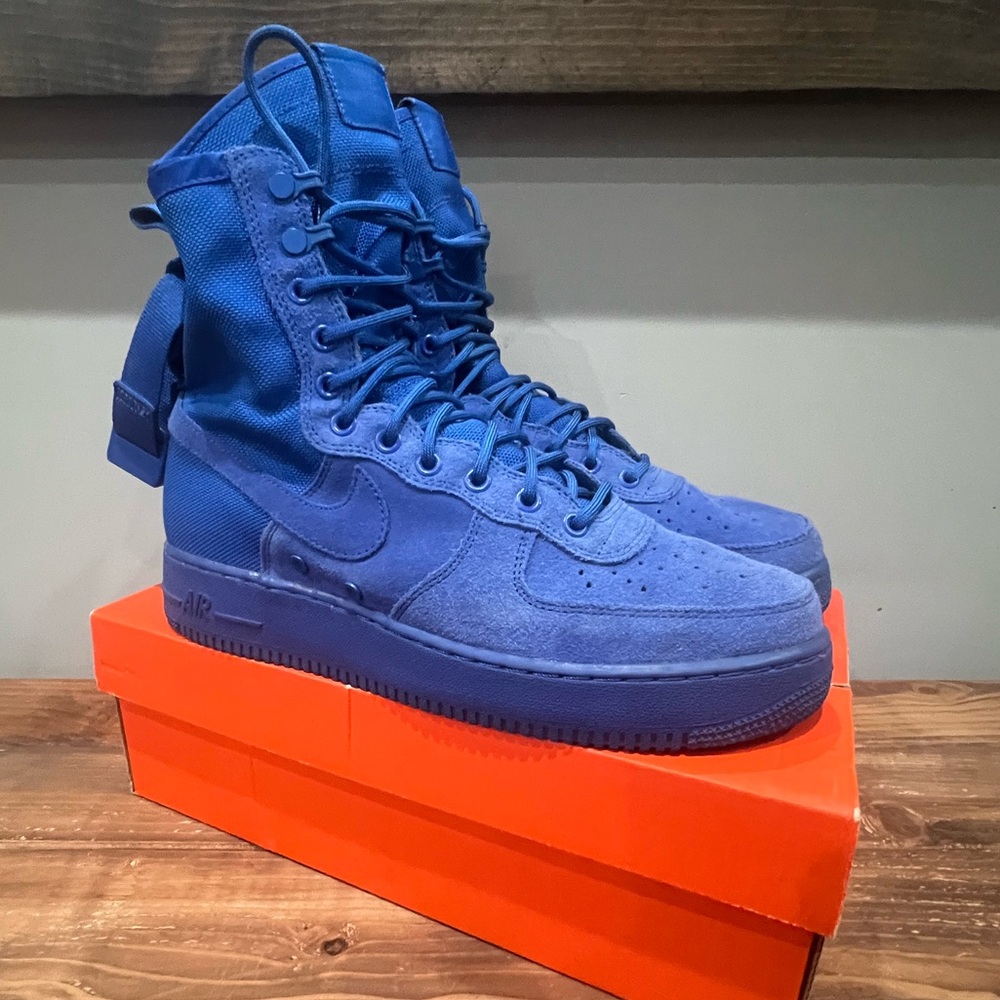 Nike SF Air Force 1 High Game Royal Size 10 - Picture 2 of 14